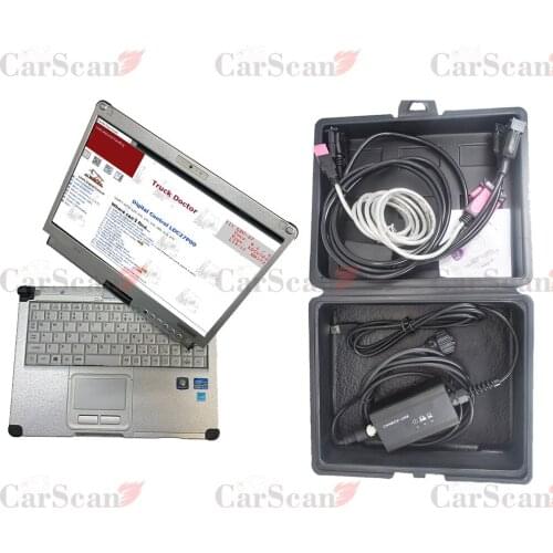Canbox-USB Forklift With Linde pathfinder linde LSG forklift diagnosis scanner CF19 laptop Linde canbox doctor tool