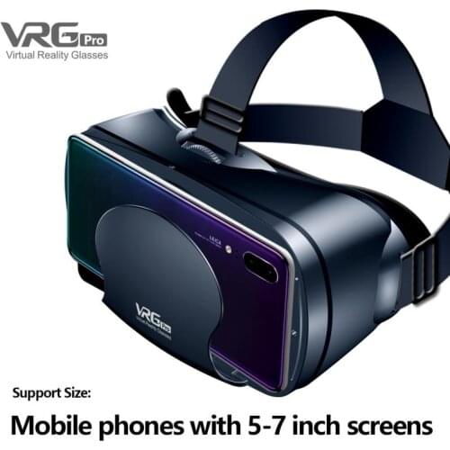 Virtual Reality 3D VR Headset Smart Glasses Helmet For Smartphones Cell Phone Mobile 7 Inches Lenses Binoculars With Controllers