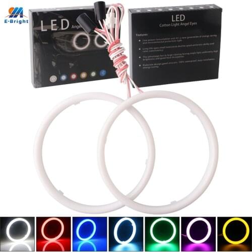 Angel Eyes 1Pair Auto Halo Rings Cotton Lights 12V 24V Headlight 2835 SMD Motorcycle 60MM 70MM 80MM 90MM 95MM 100MM 110MM 120MM