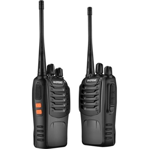 2PCS/lots Walkie-talkie bf-888s set pair intercom civil outdoor BF Handheld 400~470mhz Radio RF Transceiver