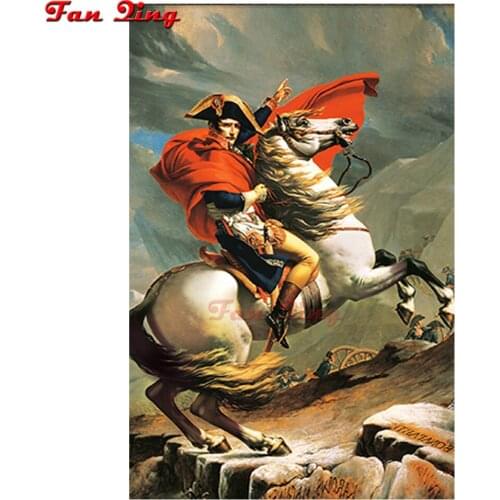5d diamond Embroidery Jacques Louis David - Napoleon through the Alps diy diamond painting mosaic crafts