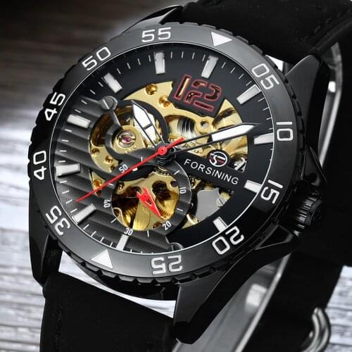 Brand Classic Mens Retro Watches Automatic Mechanical Watch Clock Genuine Leather Waterproof Business Wristwatch Relogio