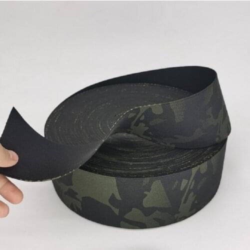 5M Length 8cm Wide DIY Black Camouflage Elastic Elastic Band Webbing Strap Printing Dyeing Elastic Fabric MCBK