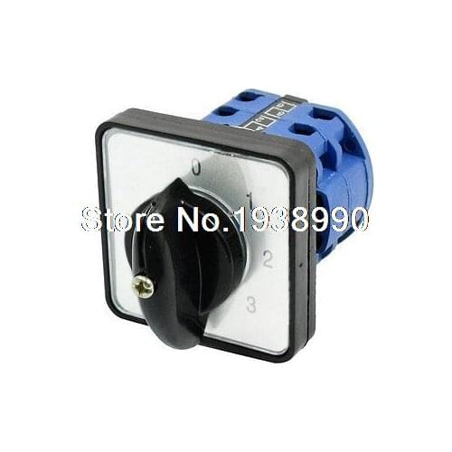 Electric Rotary Selector 4 Position 6 Terminal Changeover Switch 20A 660V