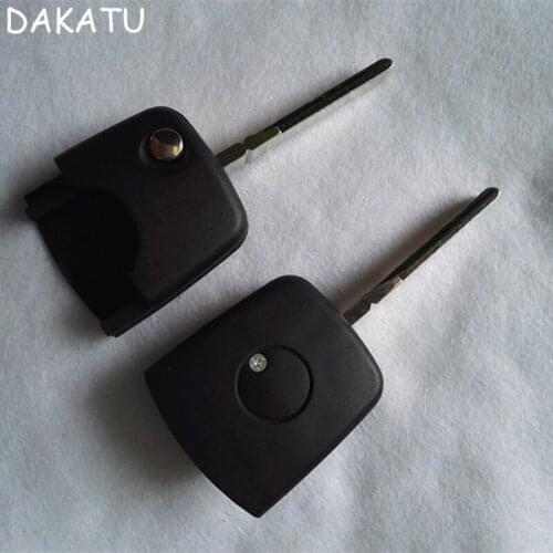 DAKATU Round 10pcs/lot Blank Foldable Flip Remote Key Head for Volkswagen VW Passat Bora Car Key Head