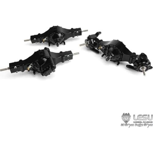 LESU Metal Differential Lock Axle for 1/14 RC 6X6 TAMIYA Tractor Truck DIY Model Dumper