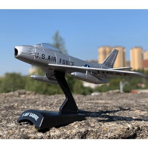 Diecast 1:110 Scale USA Airplane American F86 Sabre Fighter Alloy Military Aviation Aircraft Model Toy Collectible Gift Souvenir
