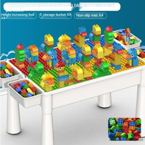 YL Multifunctional Building Blocks Table Children Educational Assembly Toy Baby Intelligence
