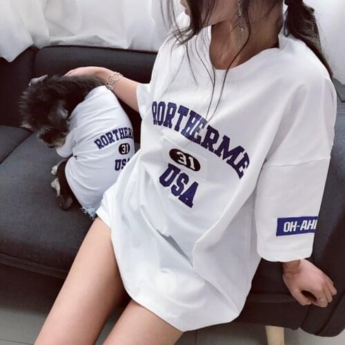 Fashion white Parent-Child Dog Clothes Matching Pet Clothing For French Bulldog Clothes For Dog T-Shirt Clothes Puppy Outfit off