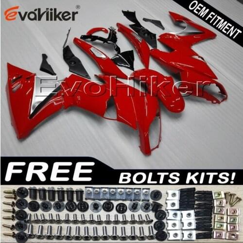 Motorcycle plastic cover for 650R ER6f 2009 2010 2011 red ER-6f 09 10 11 ABS plastic panels kit