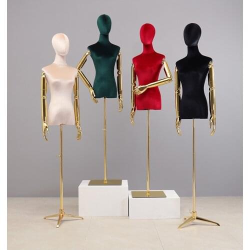 New Style Fabric Mannequin Fabric Model Golden Hand Best Quality Hot Sale