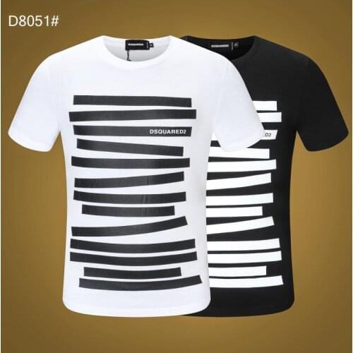 Genuine Dsquared2 high-quality printed T-shirt, unisex, for couples graphic t shirts shirt D8051