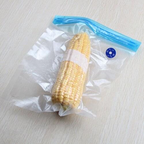 Food Vacuum Fresh-keeping Bags Double Zipper Reusable Vegetable Bag For Storage Eco Friendly Fruit Sealing Storager Size S/L 3