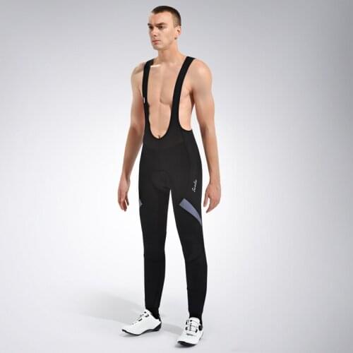 Santic 2021 Spring/Autumn Newest Classic Training Cycling Bib Pants Flat Lock With High Density Pad Cycling Long Tights Trousers