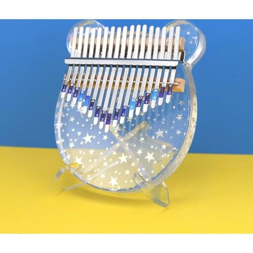 Star 17 Key Kalimba Thumb Piano Musical Instruments Kalimba Piano Music Equipment WIth Accessory Case