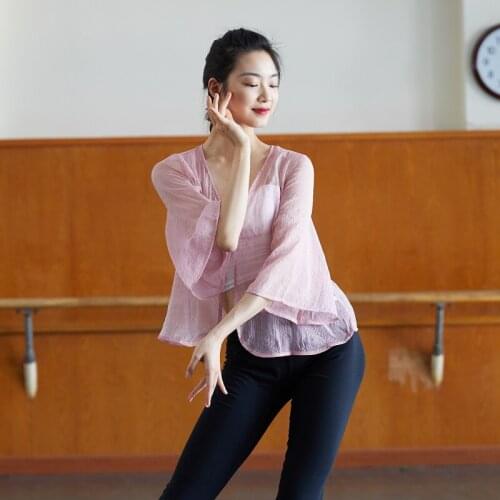 Lyrical Dance Clothes For Women Mesh Classical Dance Wear Fairy Costume Dancer Outfits Performance Costumes JL1875