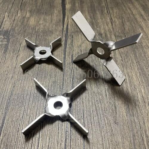 1pcs 304 Stainless steel four blade paddle,Diameter 60mm 70mm laboratory stirring paddle blade