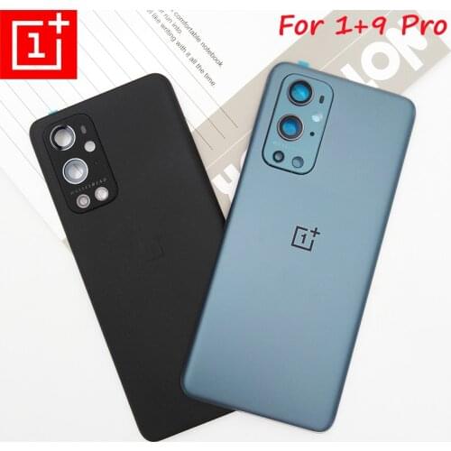 Oneplus 9 Pro Back Glass Rear Panel Housing Cover Replacement Parts For One Plus 1+ 9Pro Battery Case With Camera Lens + Sticker