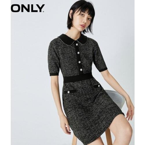 ONLY spring new doll collar knitted little fairy skirt dress female | 120346006