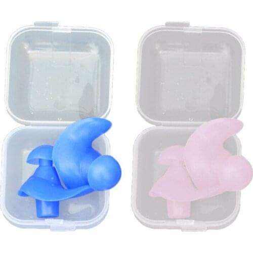 1 Pair Waterproof Swimming Professional Silicone Swim Earplugs Soft Anti-Noise Ear Plug For Adult Children Swimmers