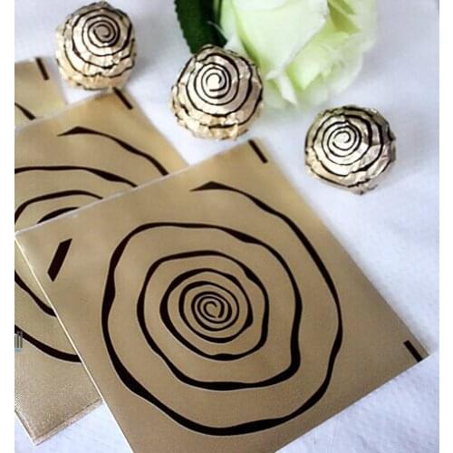 10*10cmfoil paper Aluminum foil wrapper for wrapping Chocolate drops or candies, 1000pcs