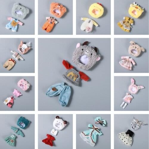 17 Types Suits Ob11 Doll Clothes Super Cute Kawaii Outfit Animal Theme 1/12 Doll House 16cm BJD GSC Obitsiu 11 Universal