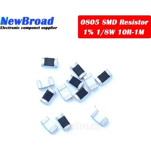 20Value * 20PCS =400PCS 0805 SMD Resistor Kit 1% 1/8W (10 ohm~1M ohm) component diy samples kit new and original