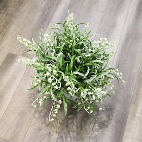 5 forks Bell orchid plastic fake flower bouquet home garden wedding party decoration diy plant wall material