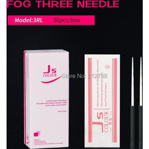 50pcs 3RL 5RS Tattoo Needle Semi Permanent Makeup Microblading Blade Manual Pen Fog Needle Tattoo Accessory Supply High Quality