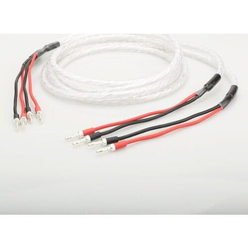 Audiophile Hiend hifi Audio Banana Plug AMP Speaker Cable wire 3mm2 Banana Speaker Cable Wire