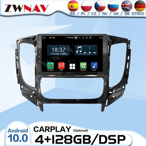 Carplay 2 Din Android Radio Receiver For Mitsubishi Triton L200 2015 2016 2017 2018 Auto Audio Stereo Video Player GPS Head Unit