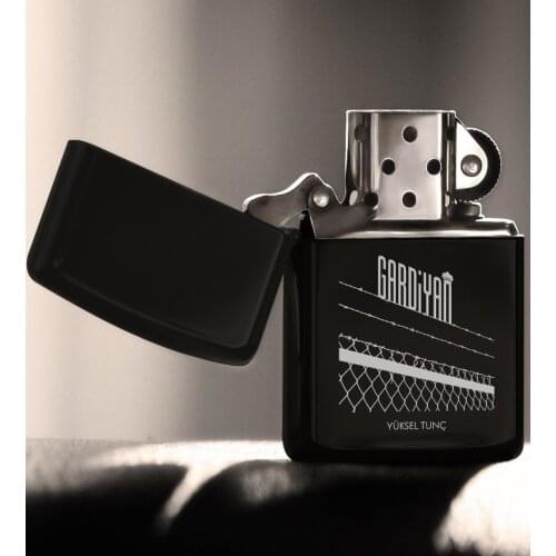Personalized Professional Warden Gasoline Black Metal Cigarette Lighter