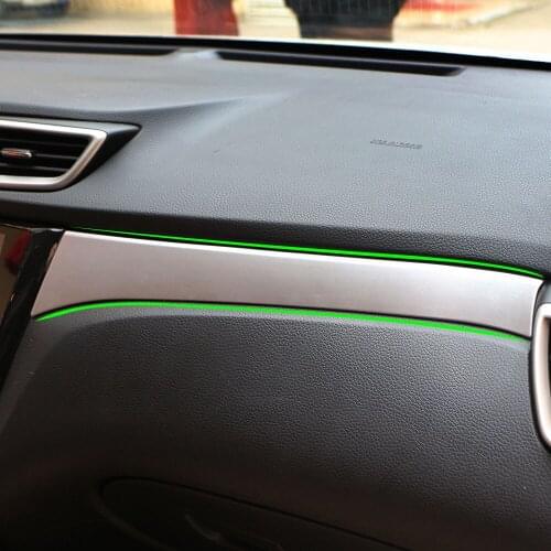 Color My Life Car Chrome Storage Box Decoration Trim Glove Box Sticker for Nissan X-trail Xtrail T32 LHD 2014-2020 Accessories