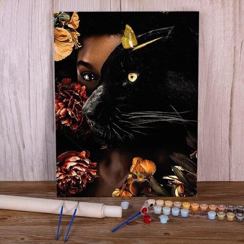 Flower DIY Paint By Numbers Kit Oil Paints 50*70 Paiting By Numbers Home Decoration Crafts Adults Drawing