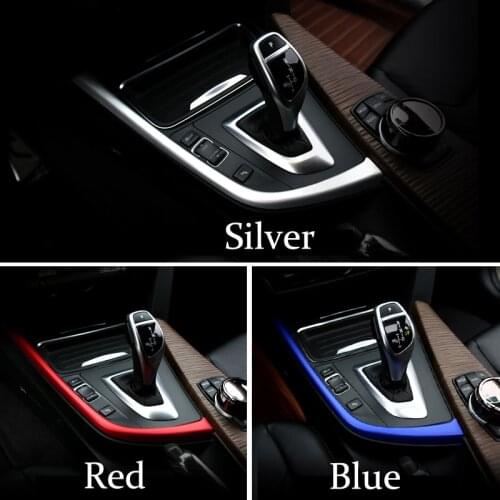 For BMW 3 4 Series 3GT F30 F31 F32 F34 F36 316i 320 Car Accessories Control Gear Shift panel decorative strip cover trim Sticker