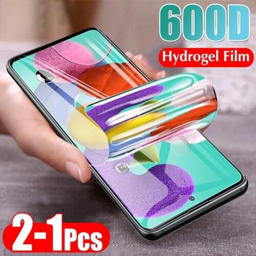 600D Front Full Cover Hydrogel Film For Samsung Galaxy A51 A71 A50 A60 A40 A30 A20 A10 A20s A60 Screen Protector No Glass