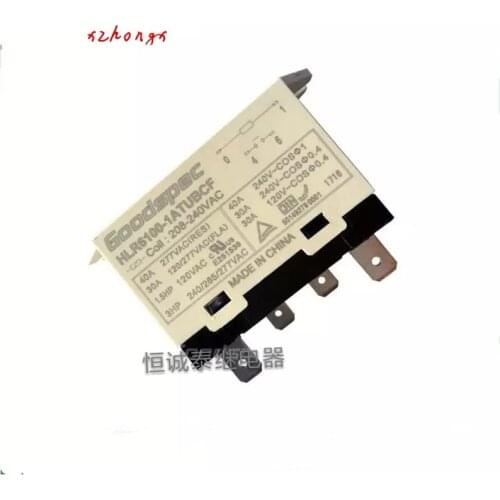 HLR6100-1ATUBCF-AC208/240 New Relay 40A Set of Normally Open 4 Plugs