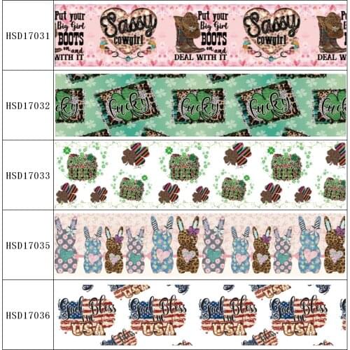 HSDRibbon free shipping 3" 75mm heat transfer printed hsd-design series Grosgrain Ribbon 50Yards/Roll