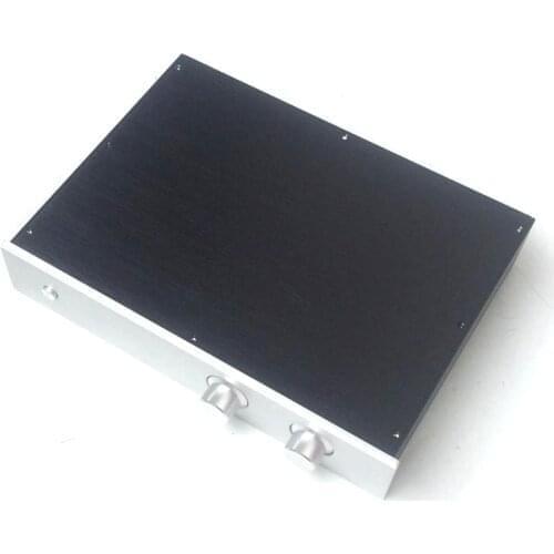 KYYSLB Front Chassis BZ4308 VU Meter Full Aluminum Amplifier Chassis Preamp Integrated Amplifier Case Box