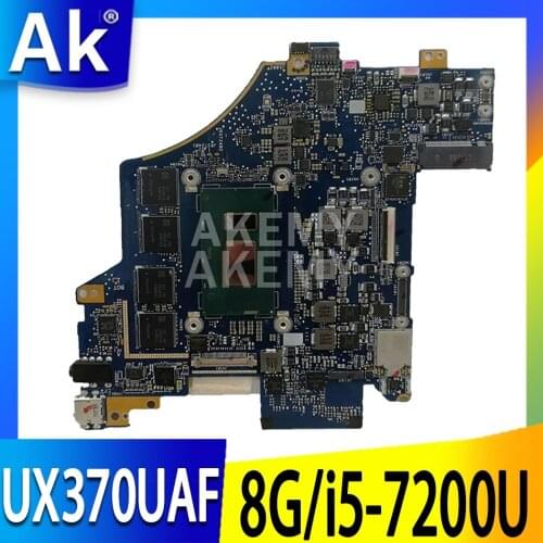 Akemy FOR Asus Q325UA Q325U UX370UA UX370U UX370UAK Q325UAK Laptop Motherboard 60NB0EN0-MB2110 W/ i5-7200U CPU 8GB RAM