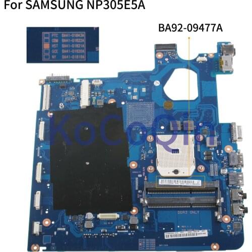 KoCoQin Laptop motherboard For SAMSUNG NP305E5A NP305E7A Mainboard BA41-01843A BA92-09477A
