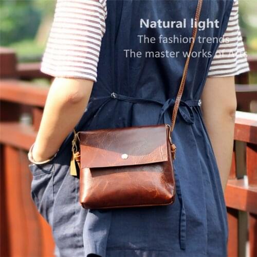 Fashion design luxury natural real leather ladies small square bag mini cute weekend party shoulder messenger mobile phone bag
