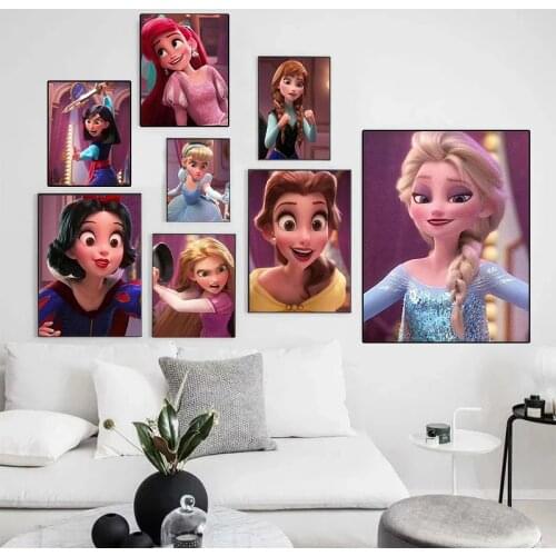 DIY 5D Diamond Painting Kits Disney Princess Series Beauty Girl Full Drill Embroidery Mosaic Picture of Rhinestones Home Decor