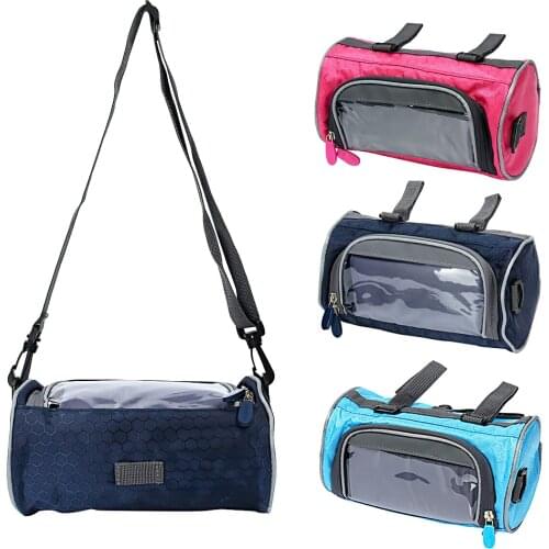 Rainproof Bike Bag Front Tube Bicycle Handlebar Pannier Bicycle Bag Multi-purpose Phone Case Touchscreen Bag Shoulder Handbag
