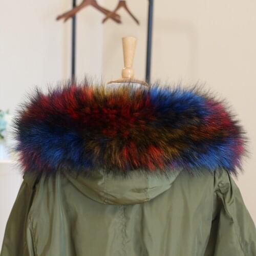 New Faux Fur Scarf Winter Hood Fur Decor Shawl Multicolor Fake Fur Scarf Autumn Winter Women Men Coat Warm Fur Collar