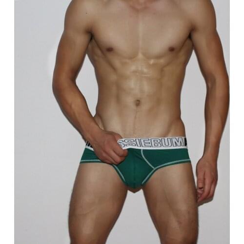 Aussiebum New mens trendy mens triangle panties jockstrap cotton sweat-absorbing double-decker pockets triangular pants head