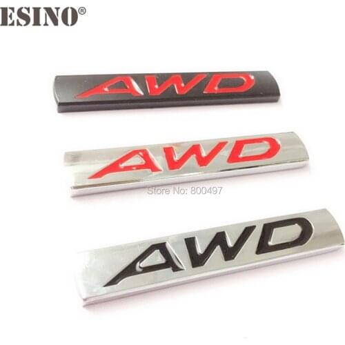 New Car Styling 3D AWD Metal Chrome Zinc Alloy Emblem Car Body Badge Sticker Auto Accessory for Mazda 3 CX-3 CX-5 RX-8 RX-5