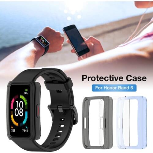New Protective Case Cover For Honor Band 6 Smart Watch Hard PC Bumper Shell Protector Frame ForHonor Band 6
