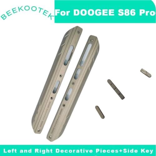 Original Housing A Frontal shell Middle Metal Frame Housings Middle With Side Button Key Accessories For Doogee S86 Pro Phone