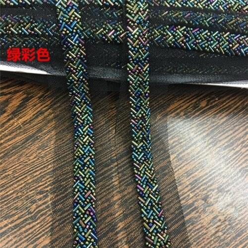 2yard pearl beaded trim, pearl lace trim, pear bead rhinestone trimming for sash, headband, top quality wedding decors